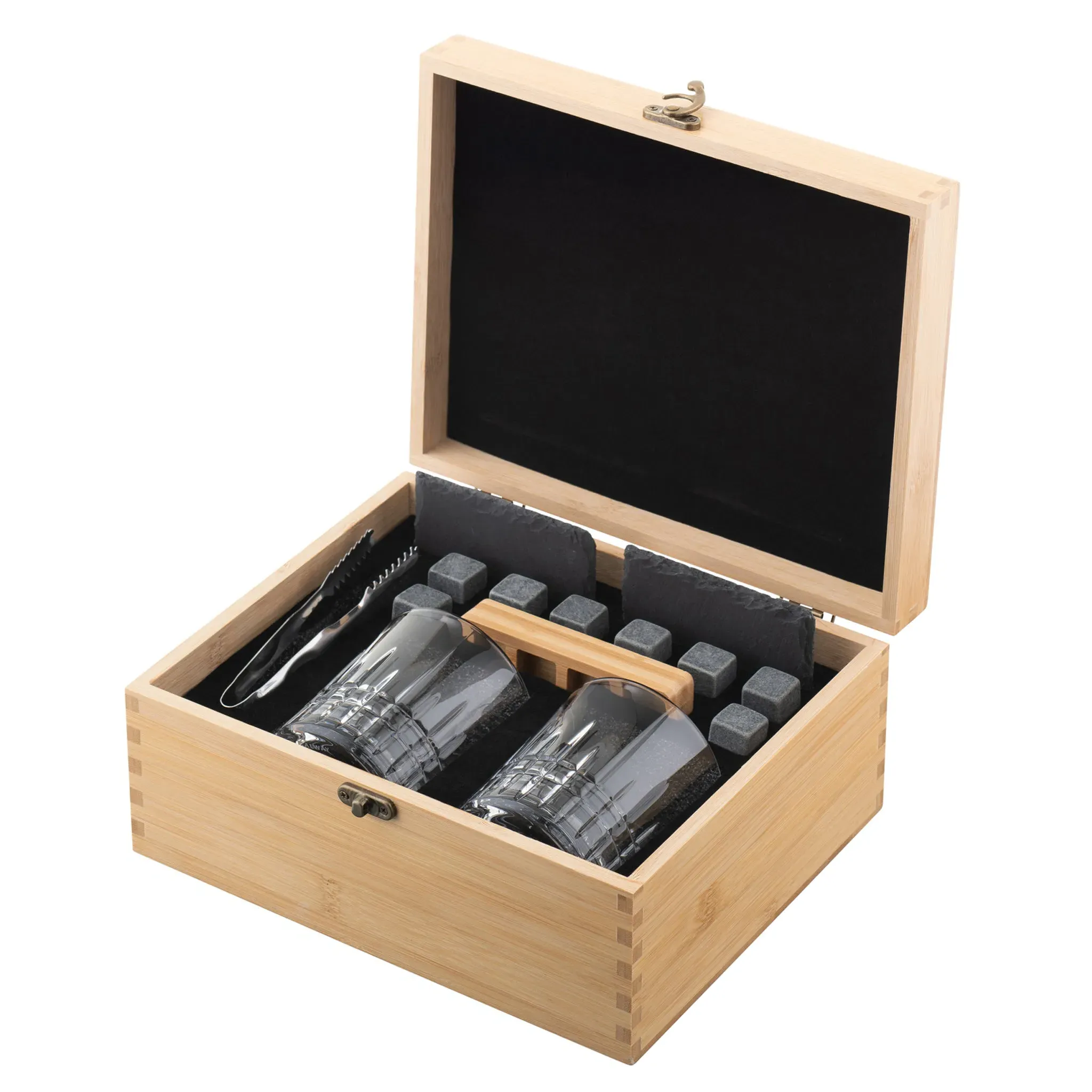Liffey Whiskey Set with Cooling Stones - Wood image