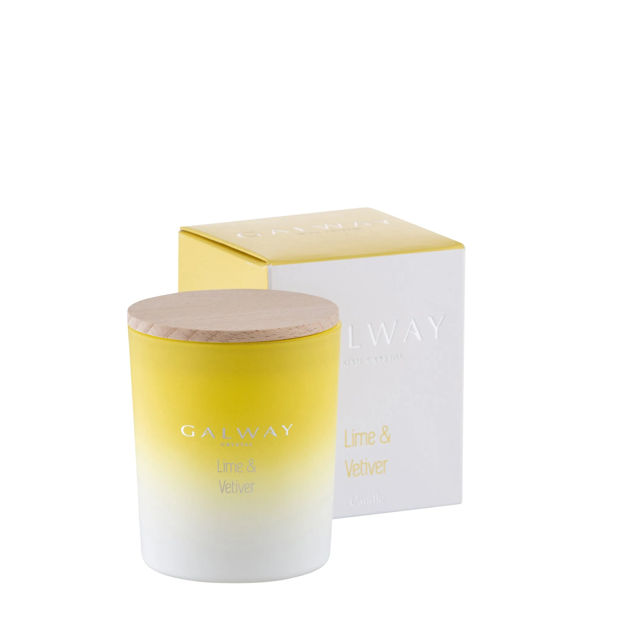 Lime & Vetiver Small Jar Candle with Wooden Lid product