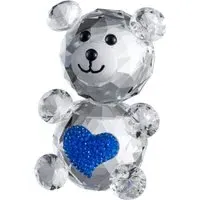 Love Bear Crystal Ornament - Blue alternate view