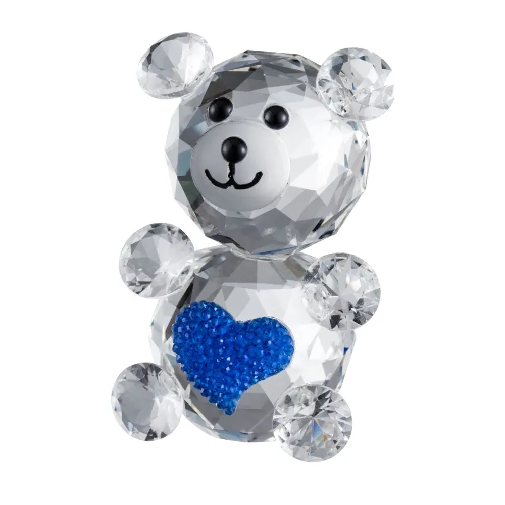 Love Bear Crystal Ornament - Blue product