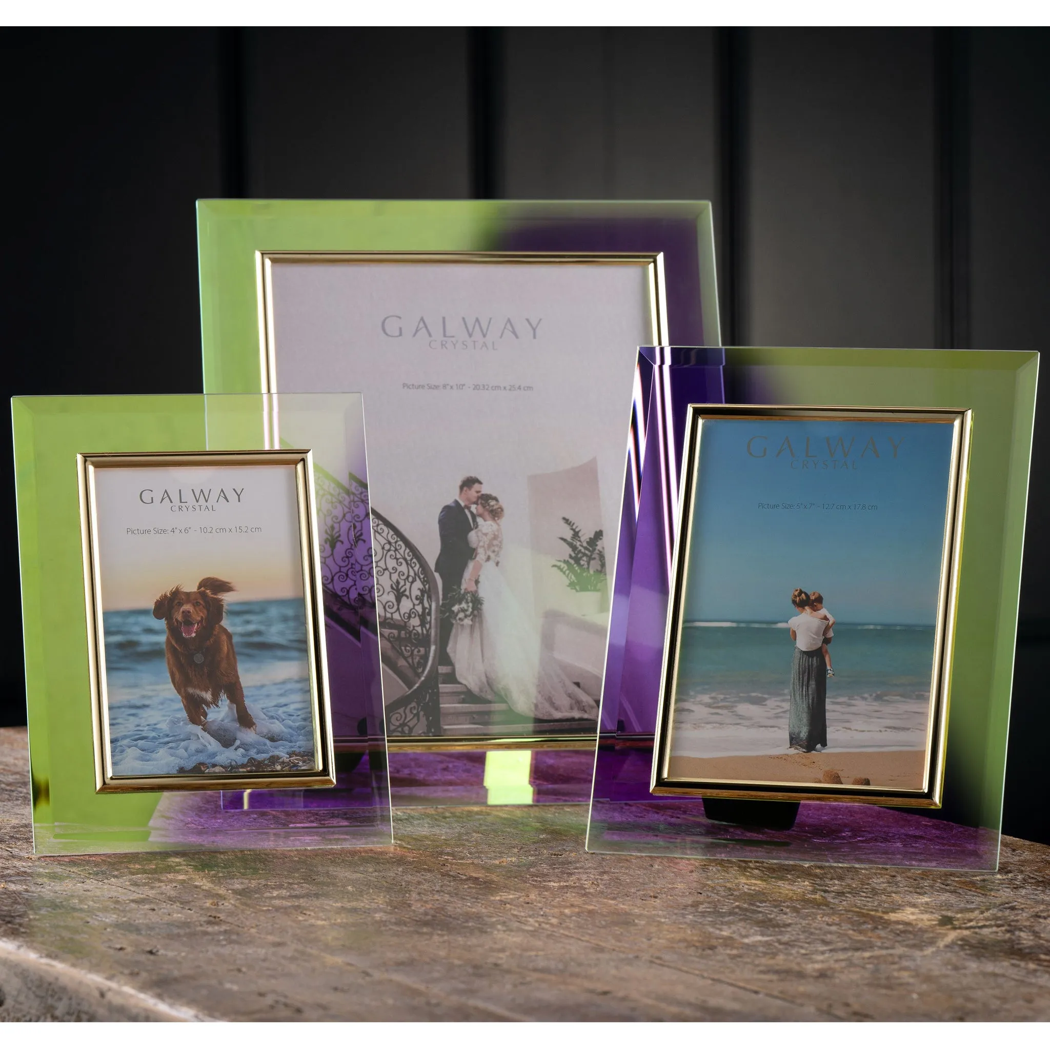 Lustre Glass 8x10 Photo Frame - Crystal