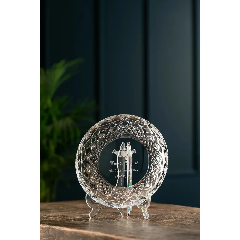 Marriage Blessing Plate - Crystal