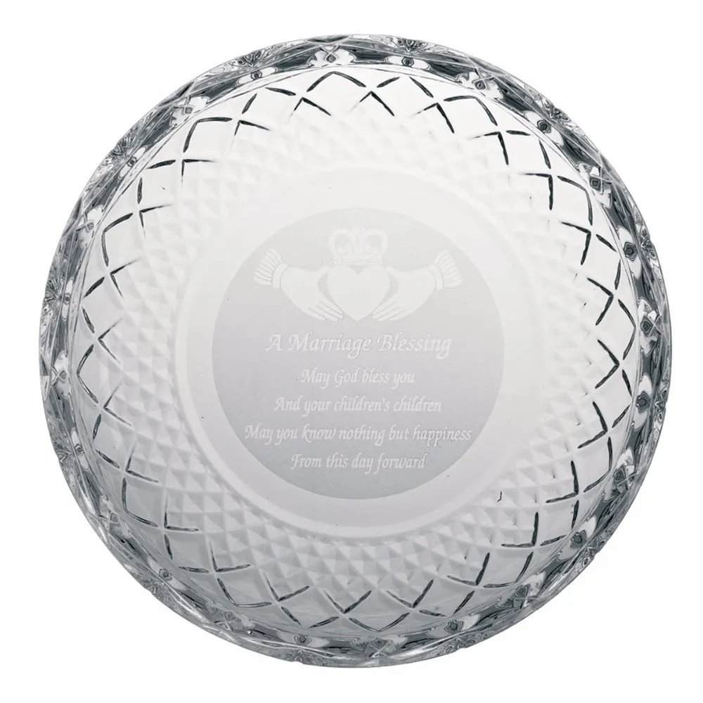 Marriage Blessing Plate - Crystal image