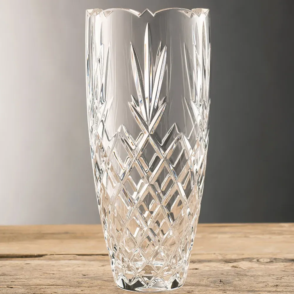 Renmore 12" Cylinder Vase - Crystal