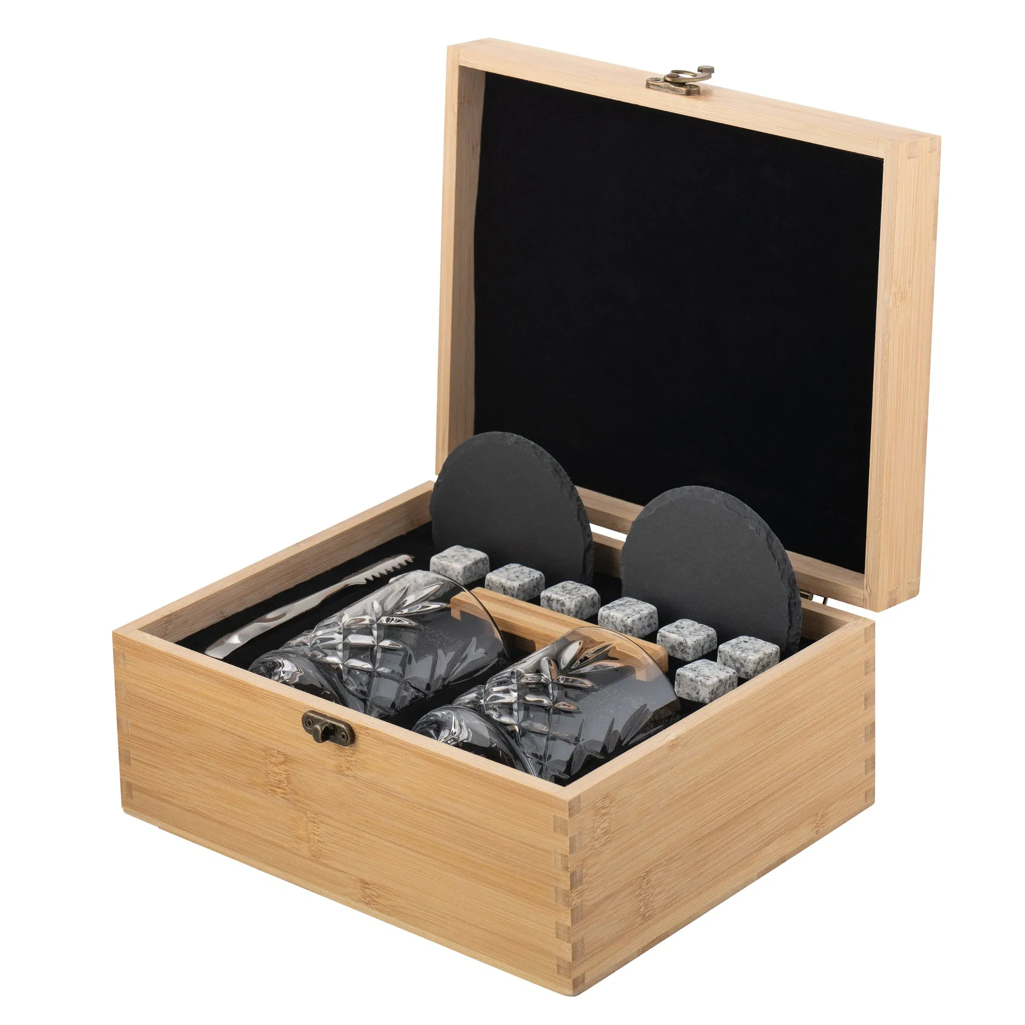 Renmore Bamboo Whiskey Set with Cooling Stones - Bamboo image