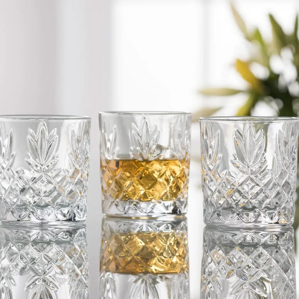 Renmore DOF Whiskey Glass Set of 4 - Cut Crystal