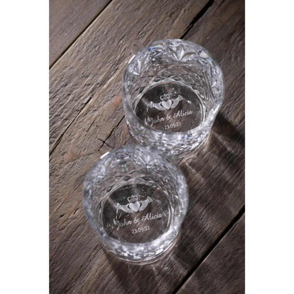Renmore DOF Whiskey Glass Set of 4 - Cut Crystal