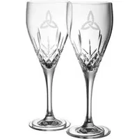 Trinity Knot White Wine Pair - Crystal