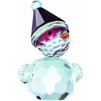 Magical Blushing Snowman Crystal Figurine alternate view