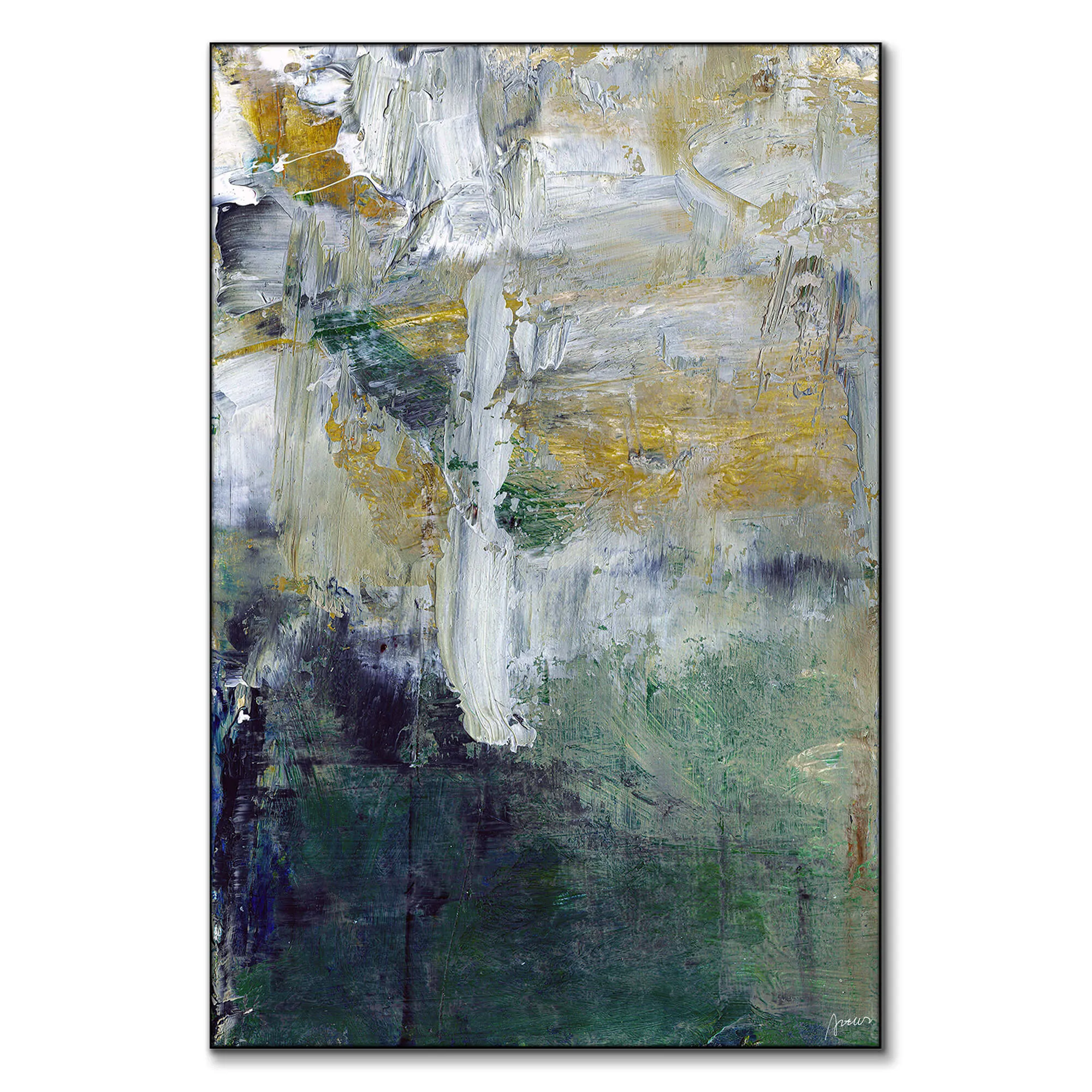 Artur Chen Autumn Reverie I Abstract Painting - Green image