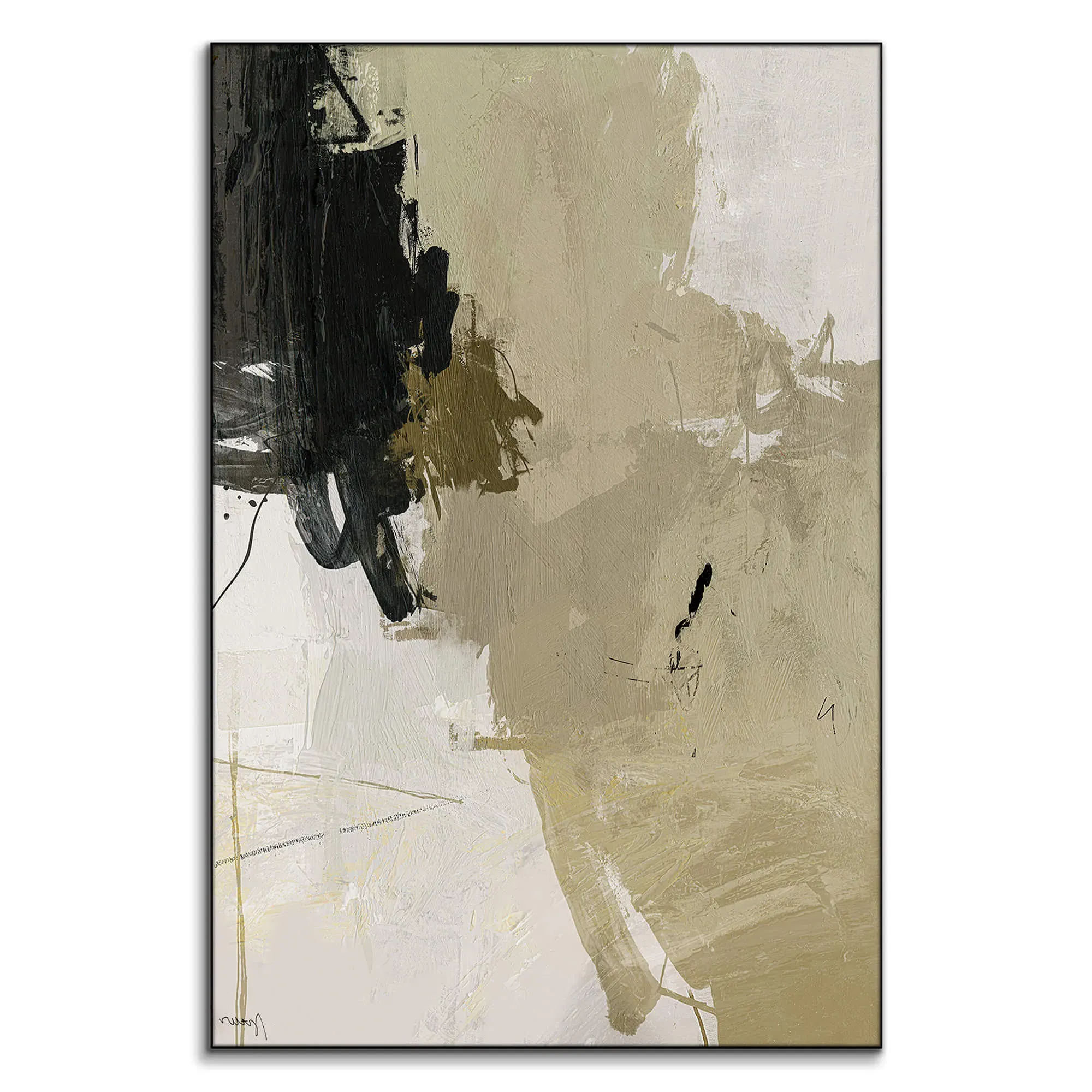 Dust and Ink Abstract Wall Art - Brown image