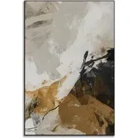 Poet on the Mountain Abstract Wall Art - Brown