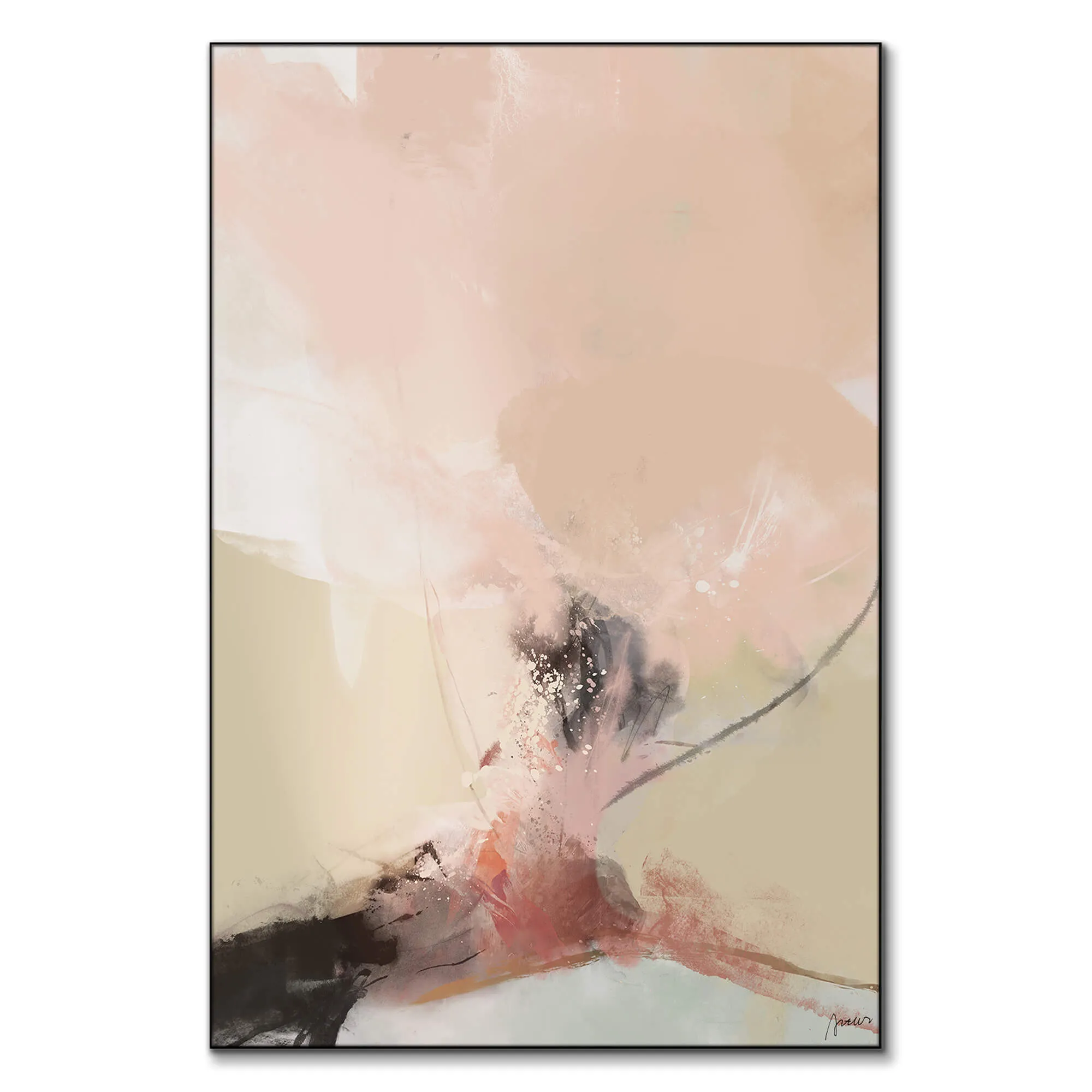 Radiant Spirit Abstract Wall Art - Pink image