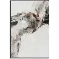 Unwavering Willpower Abstract Wall Art - Black and White
