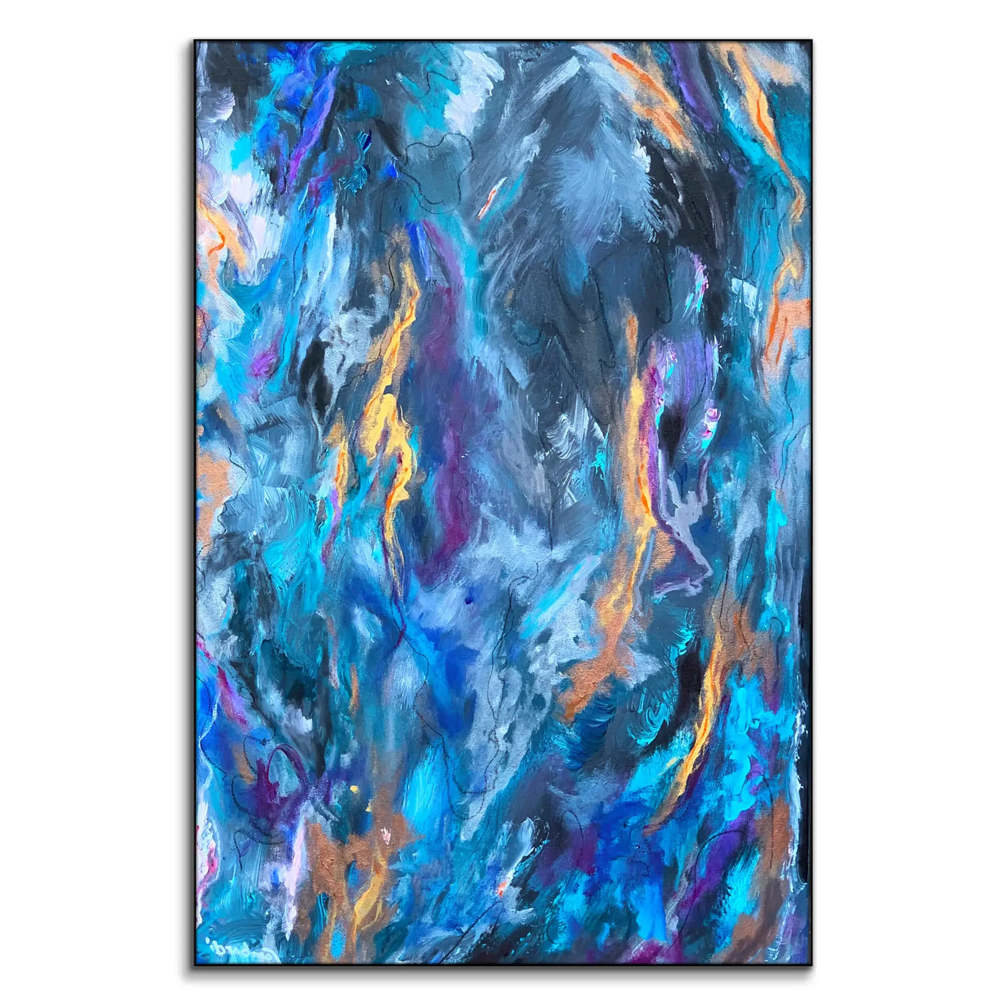 Moody Me Abstract Wall Art - Vibrant image