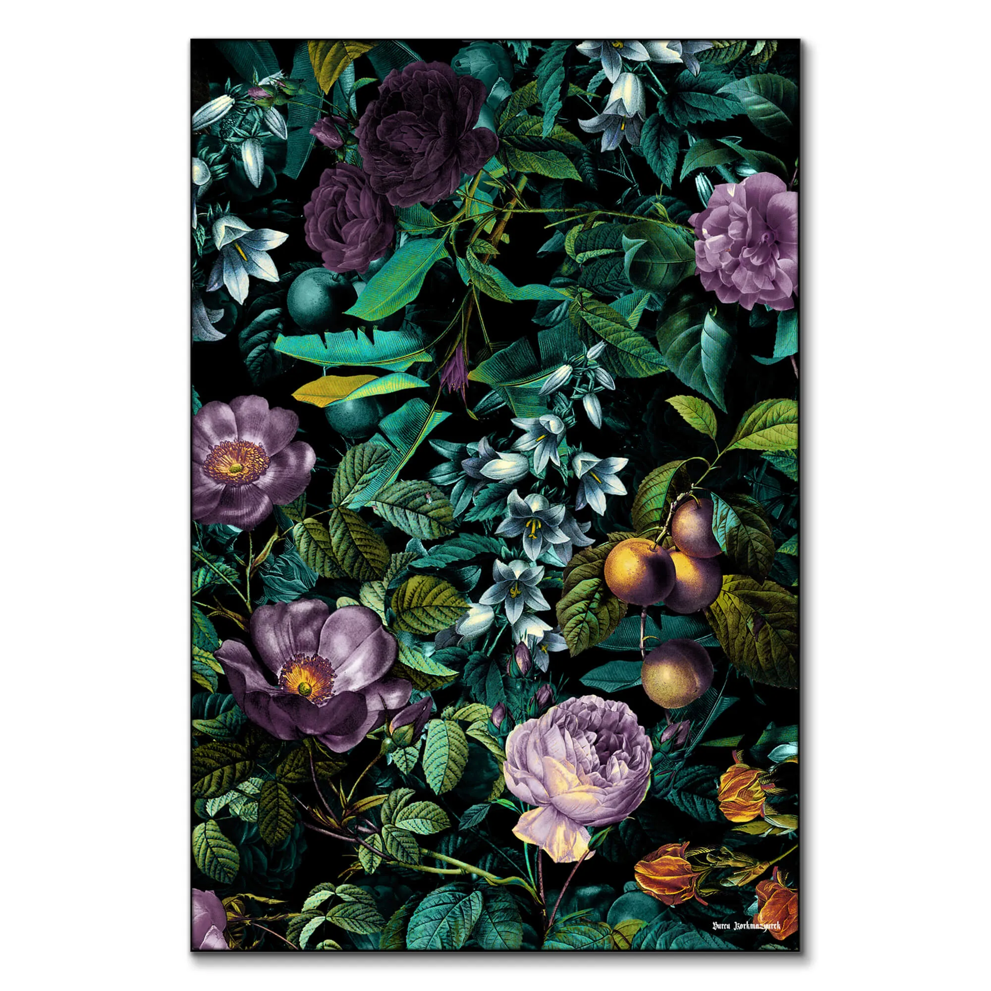 Burcu Korkmazyurek Exotic Jungle Night Wall Art - Green image