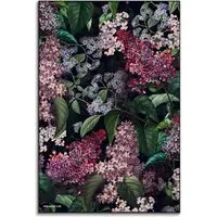 Lilac Garden Floral Wall Art - Purple