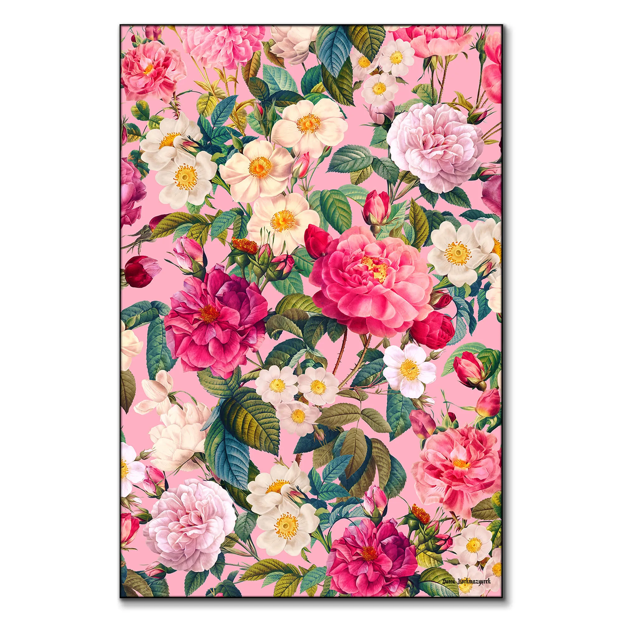 Rose Pink Garden II Wall Art - Pink image