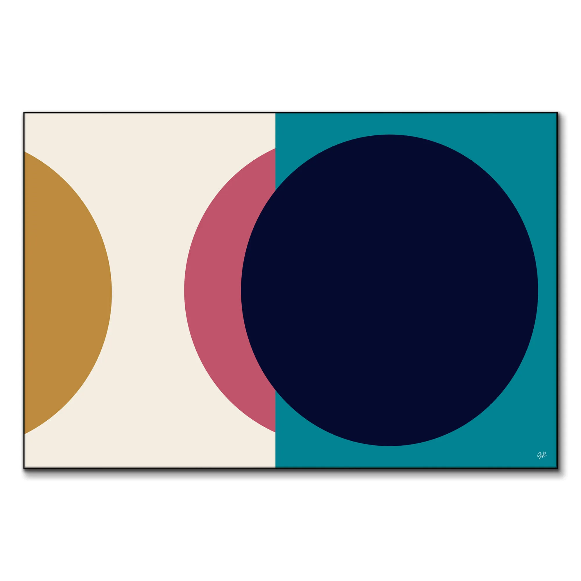 George Rosaly Bohemian Neon Sunset Wall Art - Colorful image