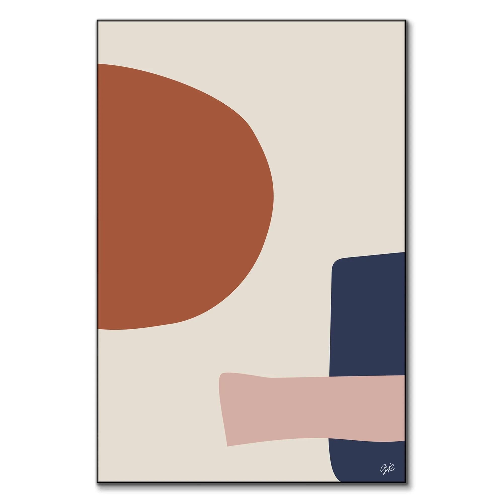 La Cienega Boulevard 1 Abstract Wall Art - Pastel image