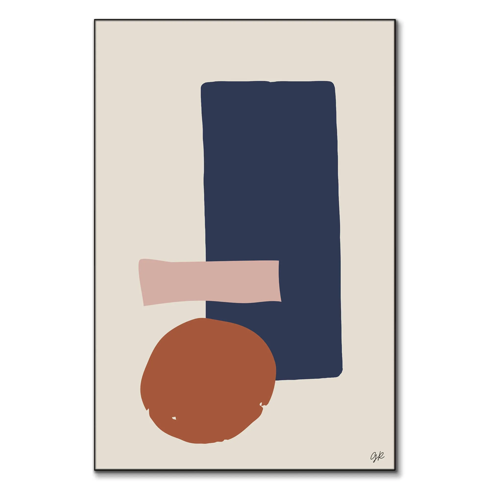 La Cienega Boulevard 2 Abstract Wall Art - Pastel