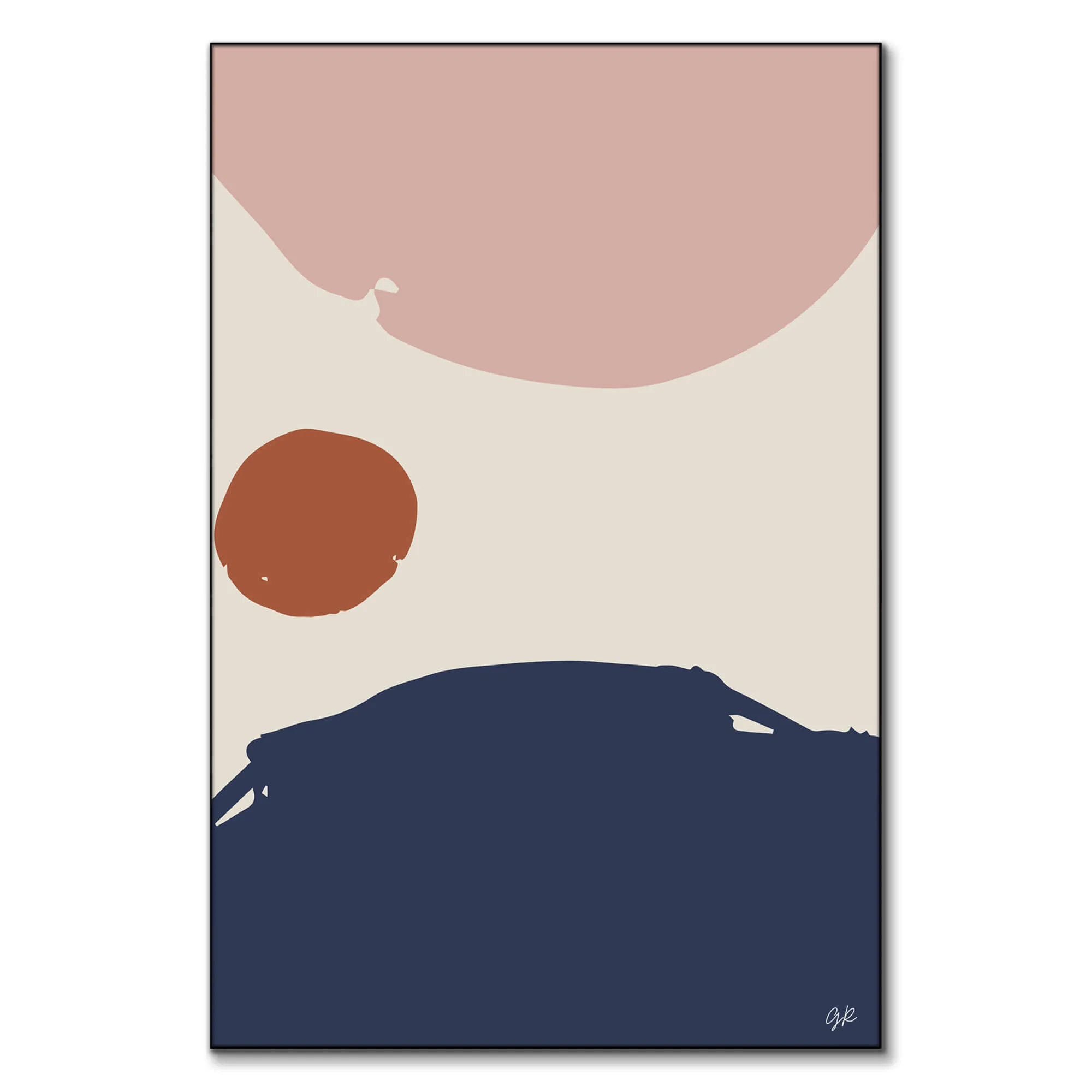 La Cienega Boulevard 3 Abstract Wall Art - Pastel