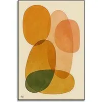 Strength in Stillness Abstract Wall Art - Warm