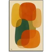 Voices We Hide Abstract Wall Art - Warm, Orange