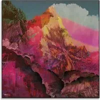 A Hiding Place Abstract Landscape Art Print - Warm