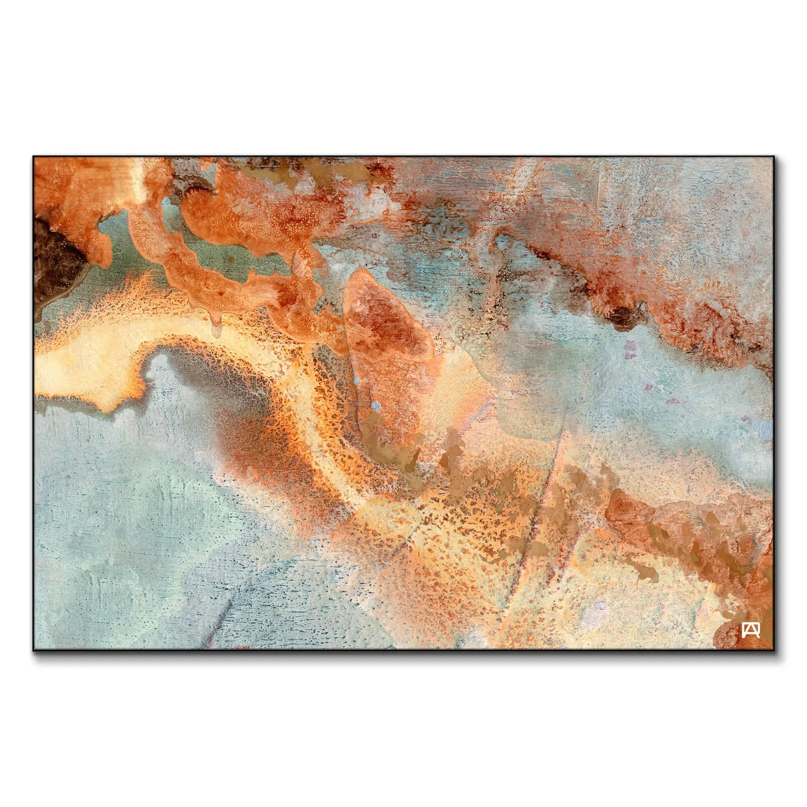 Geo Formation Abstract Wall Art - Orange image