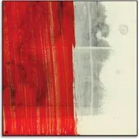 Red Split Wall Art - Red
