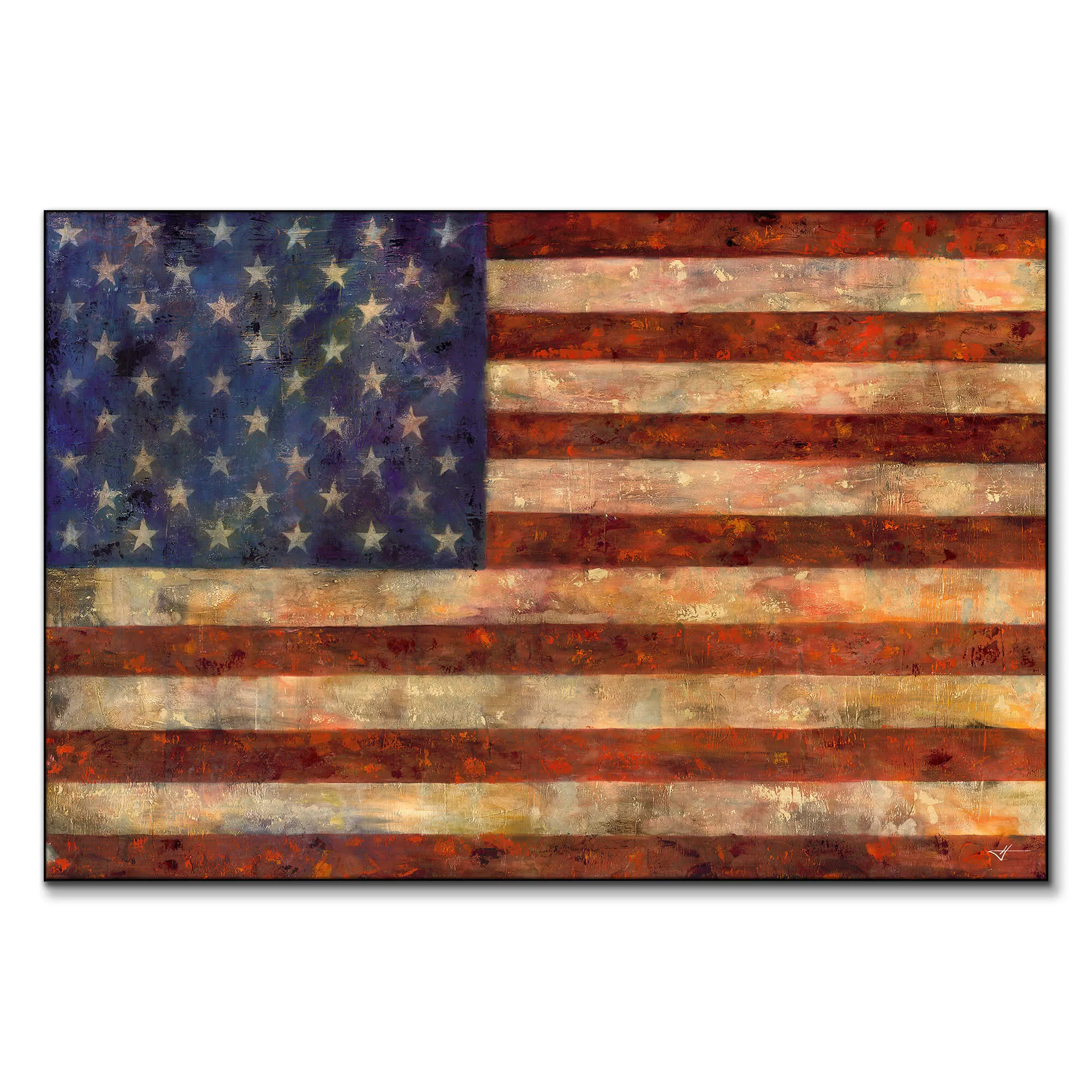 Stars and Stripes Wall Art - Dark image
