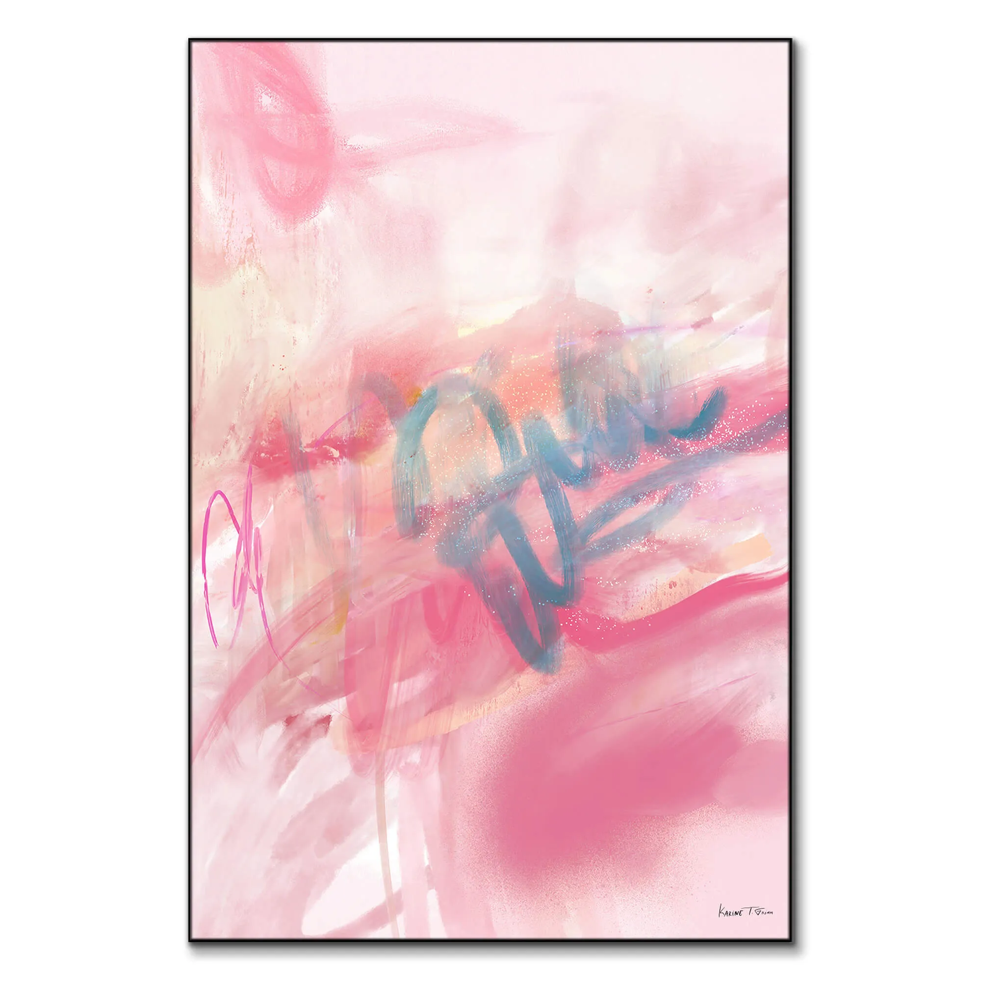 Barbie Collection No. 6 Abstract Wall Art - Pink image