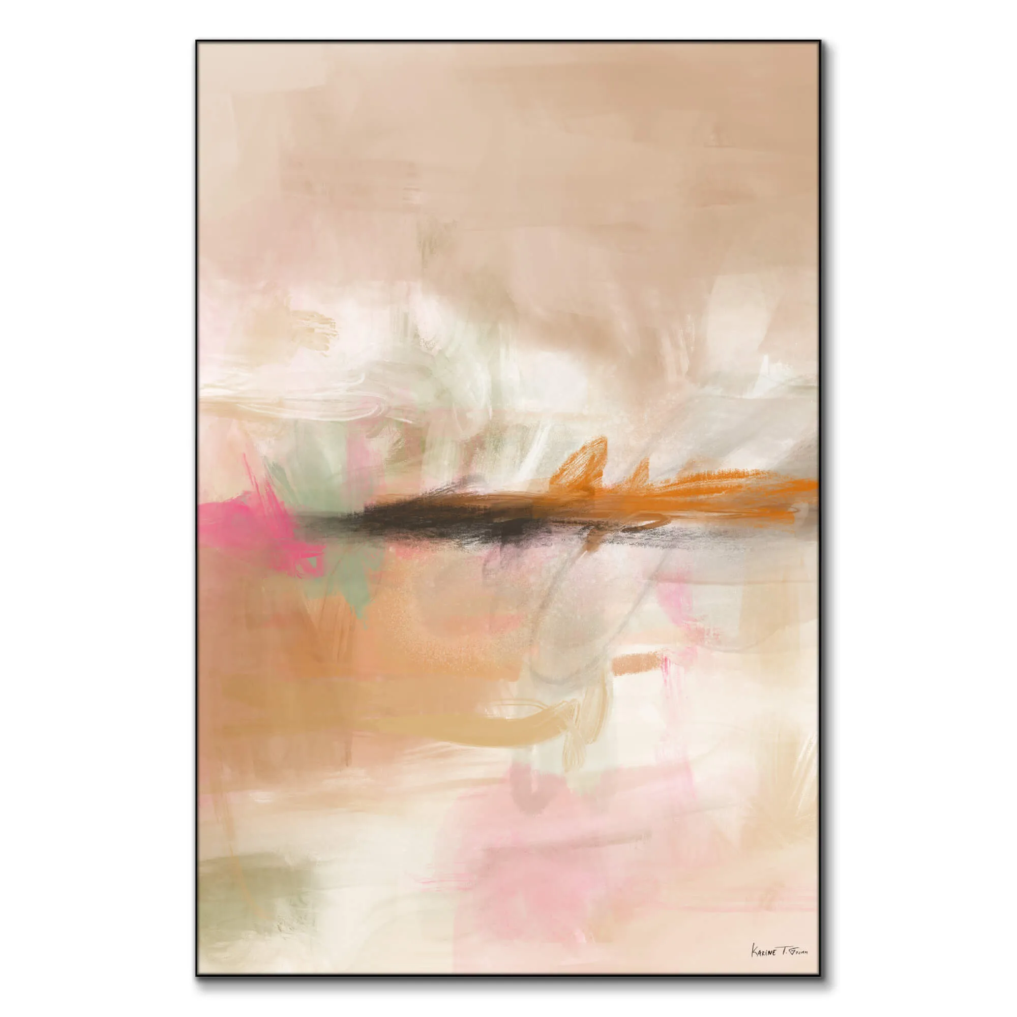 BBQ Time No. 1 Abstract Wall Art - Neutral image
