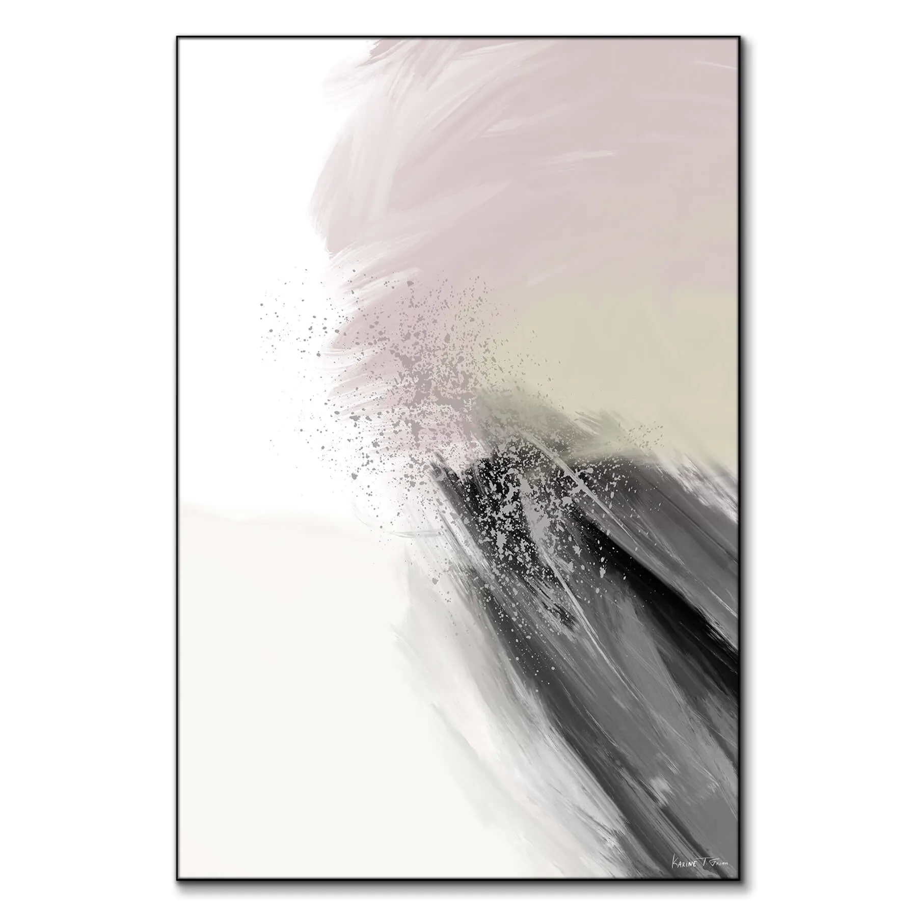Believe Big No. 2 Abstract Wall Art - Neutral