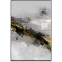 Black Night No. 2 Wall Art - Grey