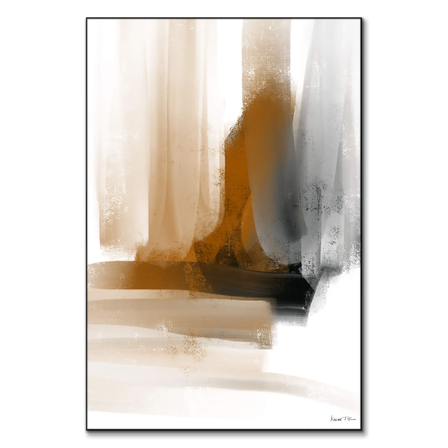 Changes No. 1 Abstract Art Print - Warm image