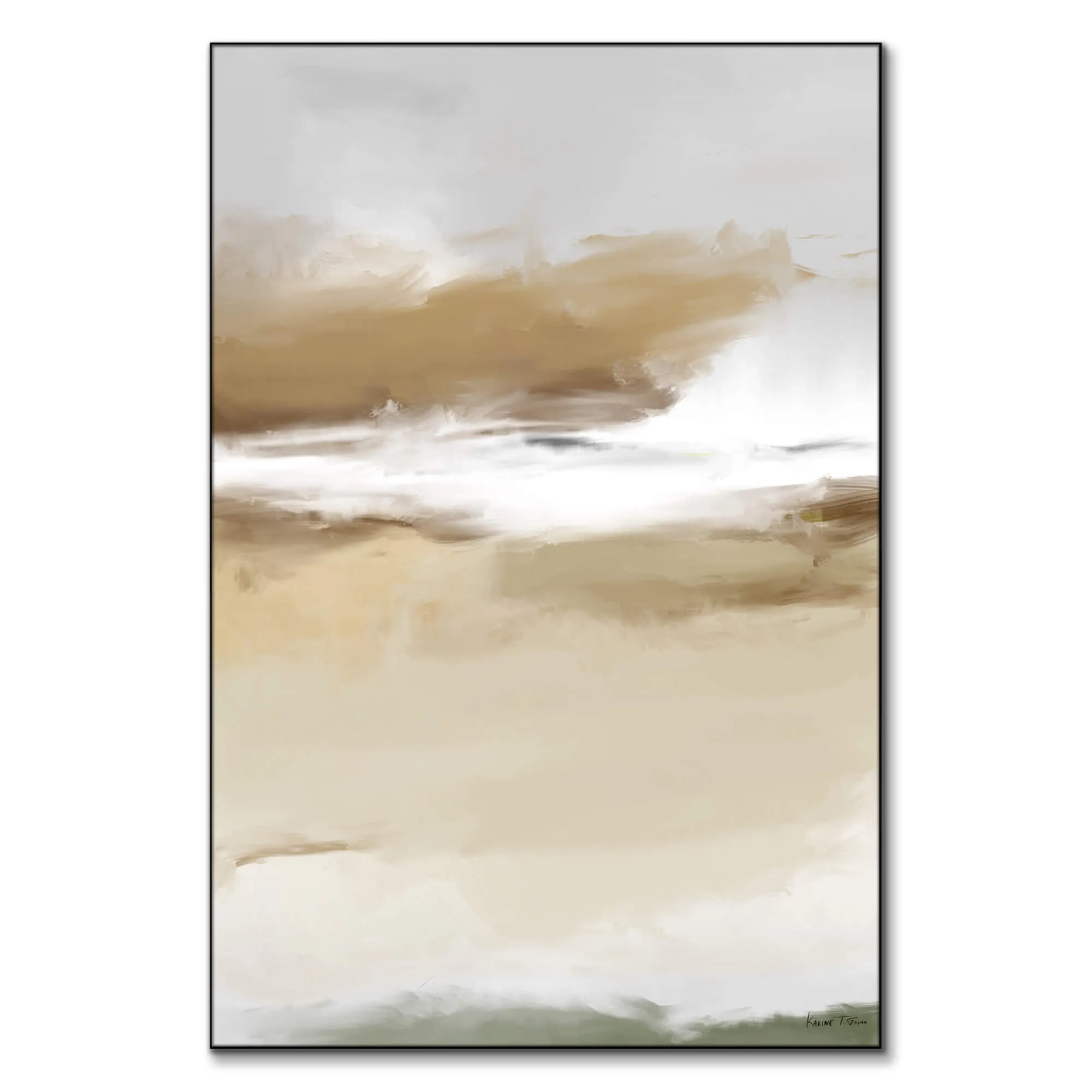 Deixa Assim No. 01 Abstract Wall Art - Neutral image
