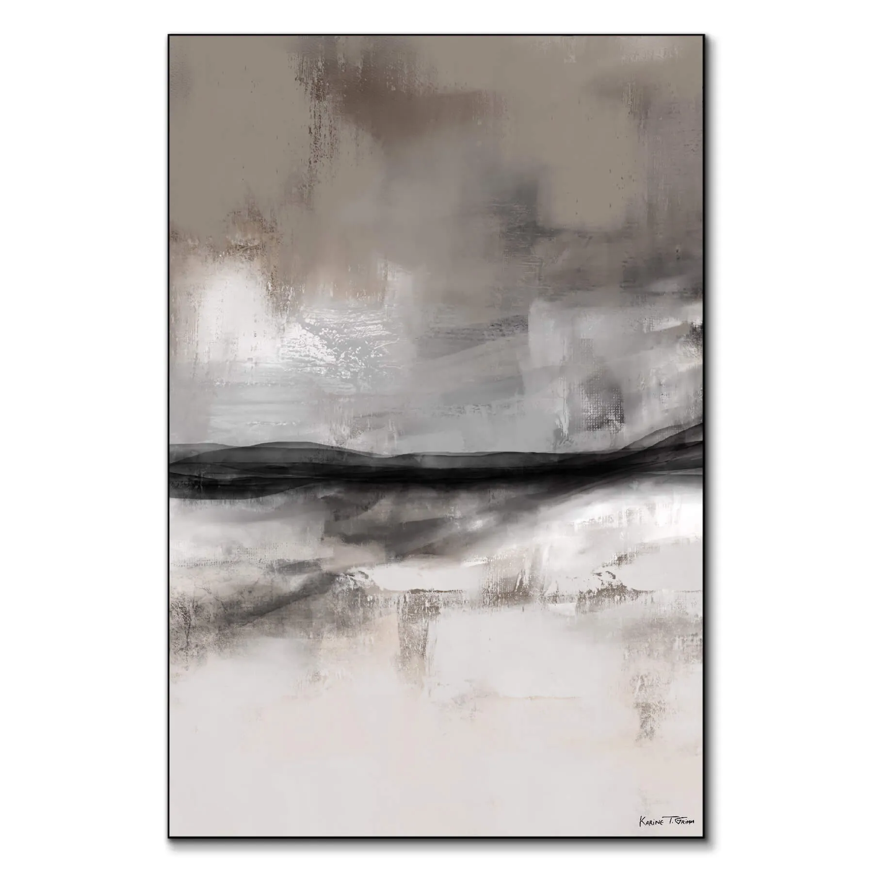 Dragging It Back No. 01 Wall Art - Grey image