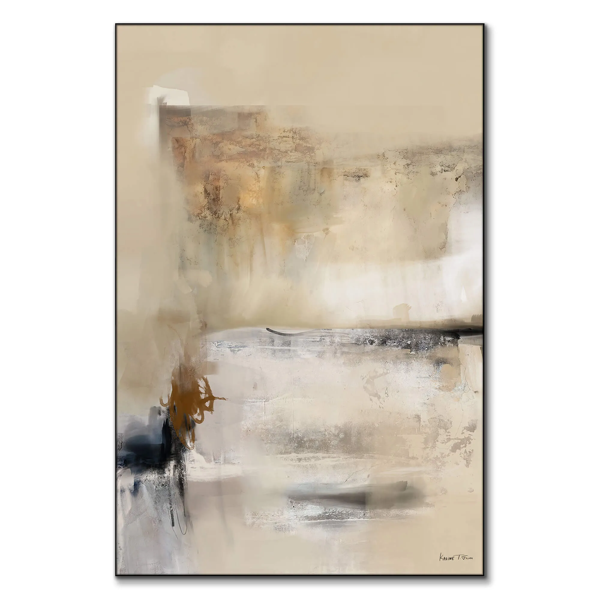 Dream Big No. 01 Abstract Wall Art - Neutral image