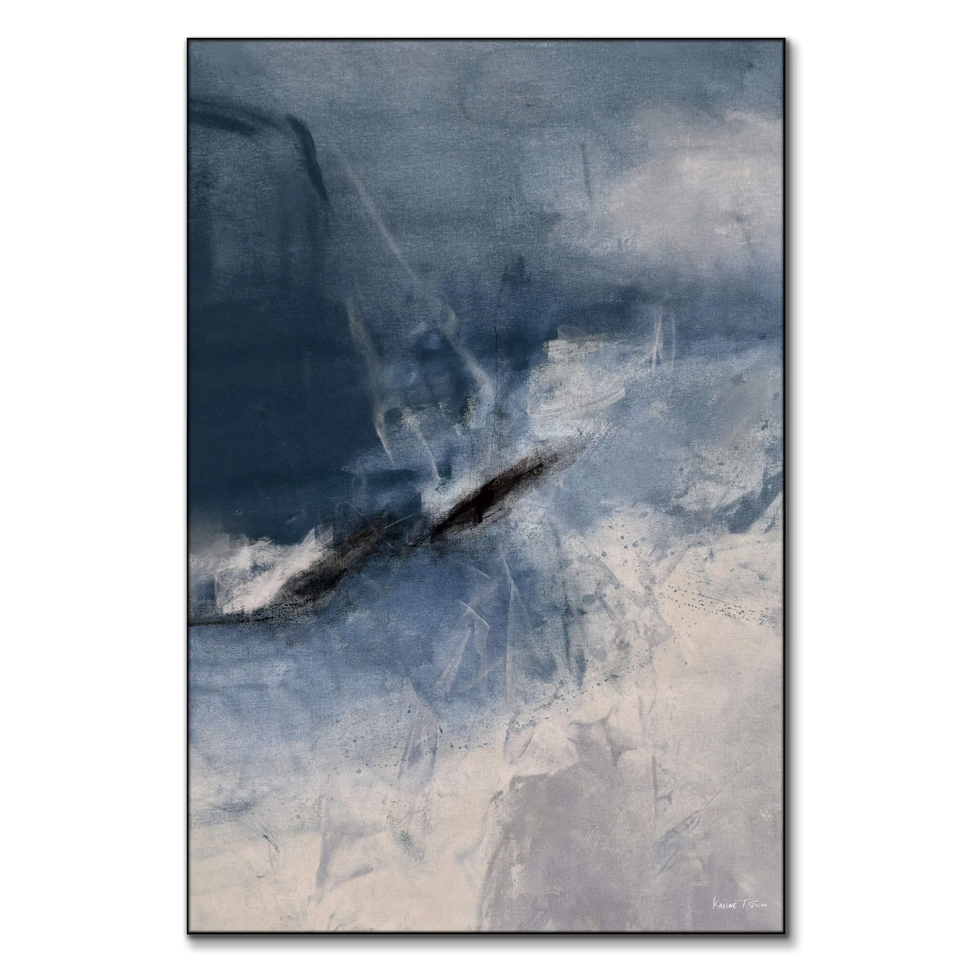 Frosty Reverie No. 02 Wall Art - Blue image
