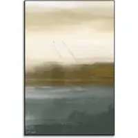 Gold Green No. 1 Abstract Art Print - Green