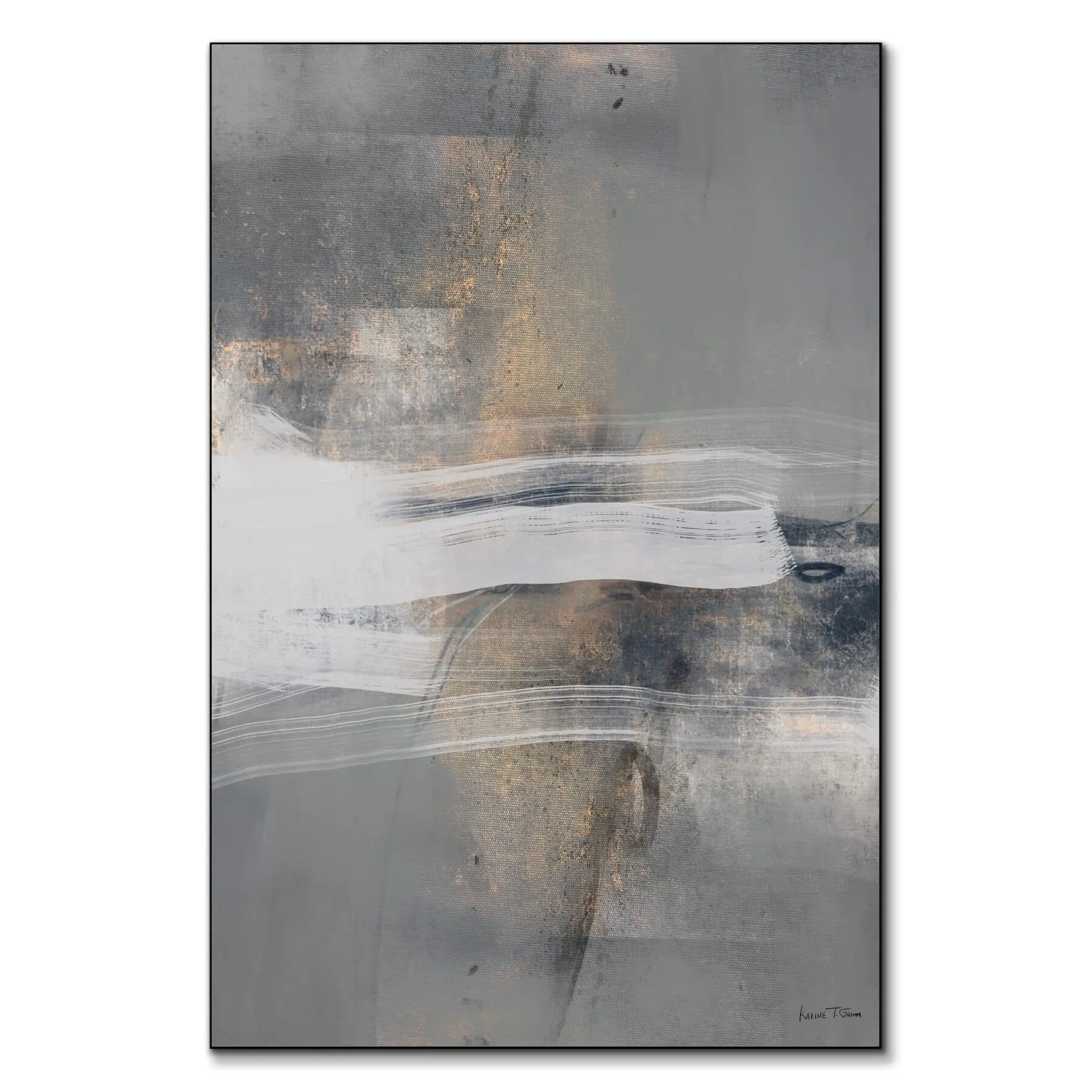 Karine Tonial Grimm Abstract Wall Art - Grey image