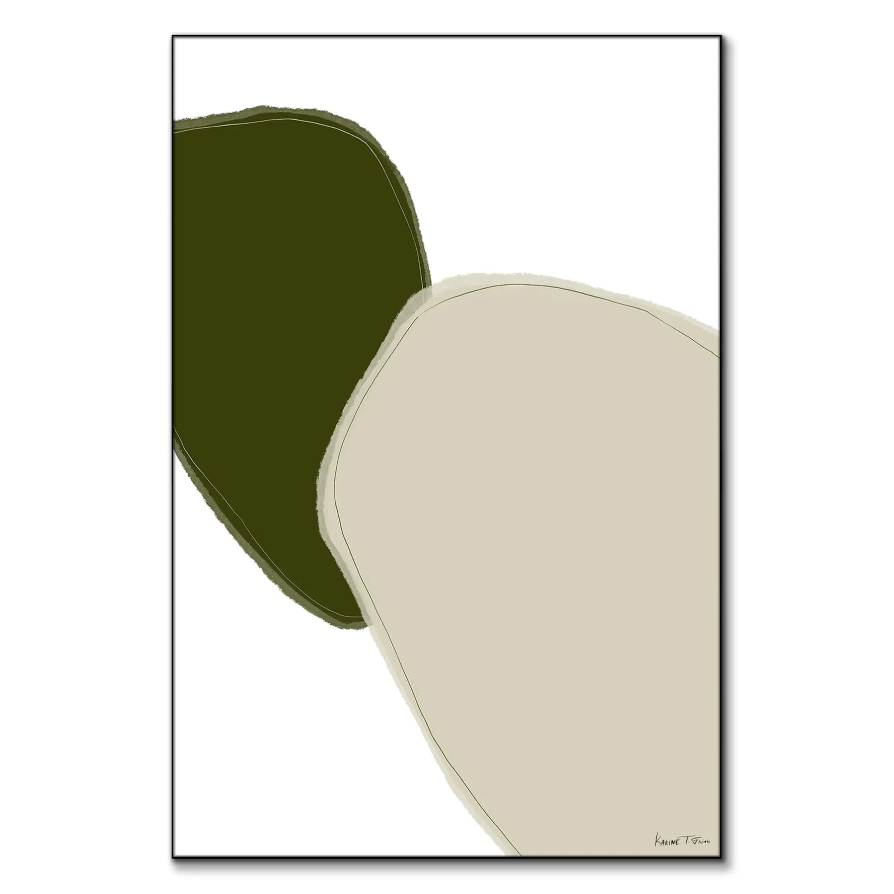 Karine Tonial Grimm Circles Wall Art - Green image