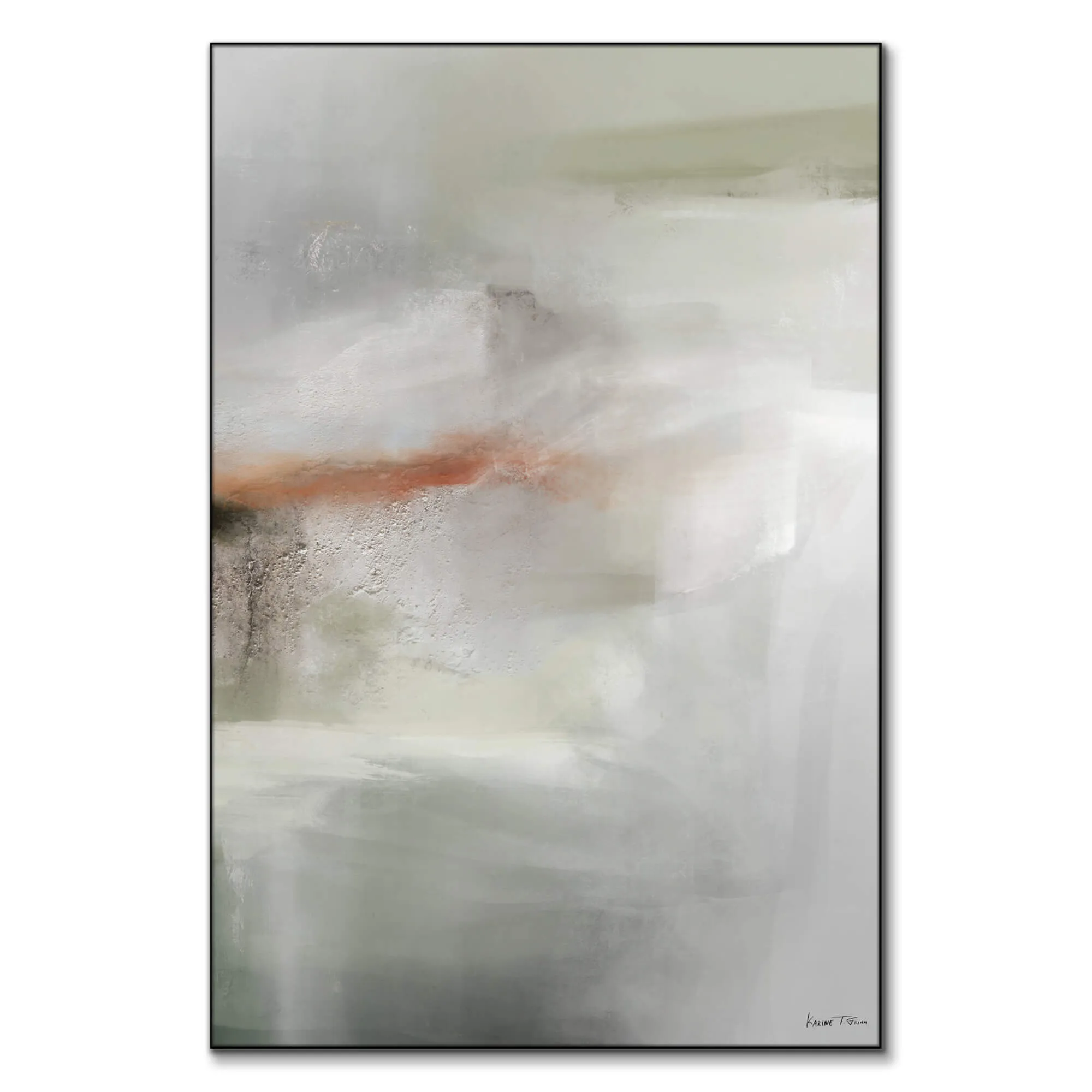 Karine Tonial Grimm Feel It No. 01 Abstract Art - Neutral image