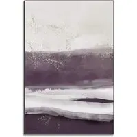 Love Me More No. 2 Abstract Wall Art - Purple