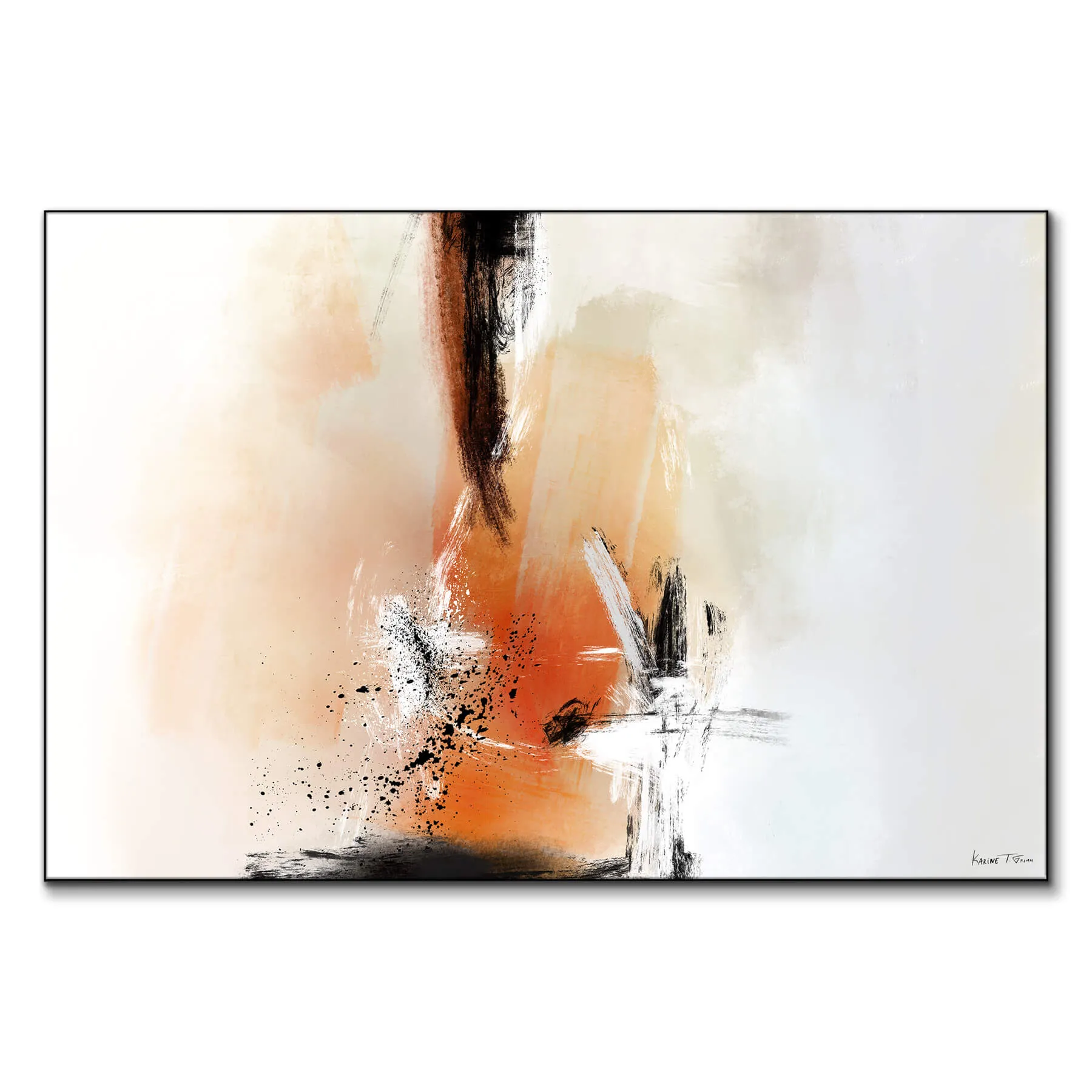 Renew No. 2 Abstract Art Print - Warm image
