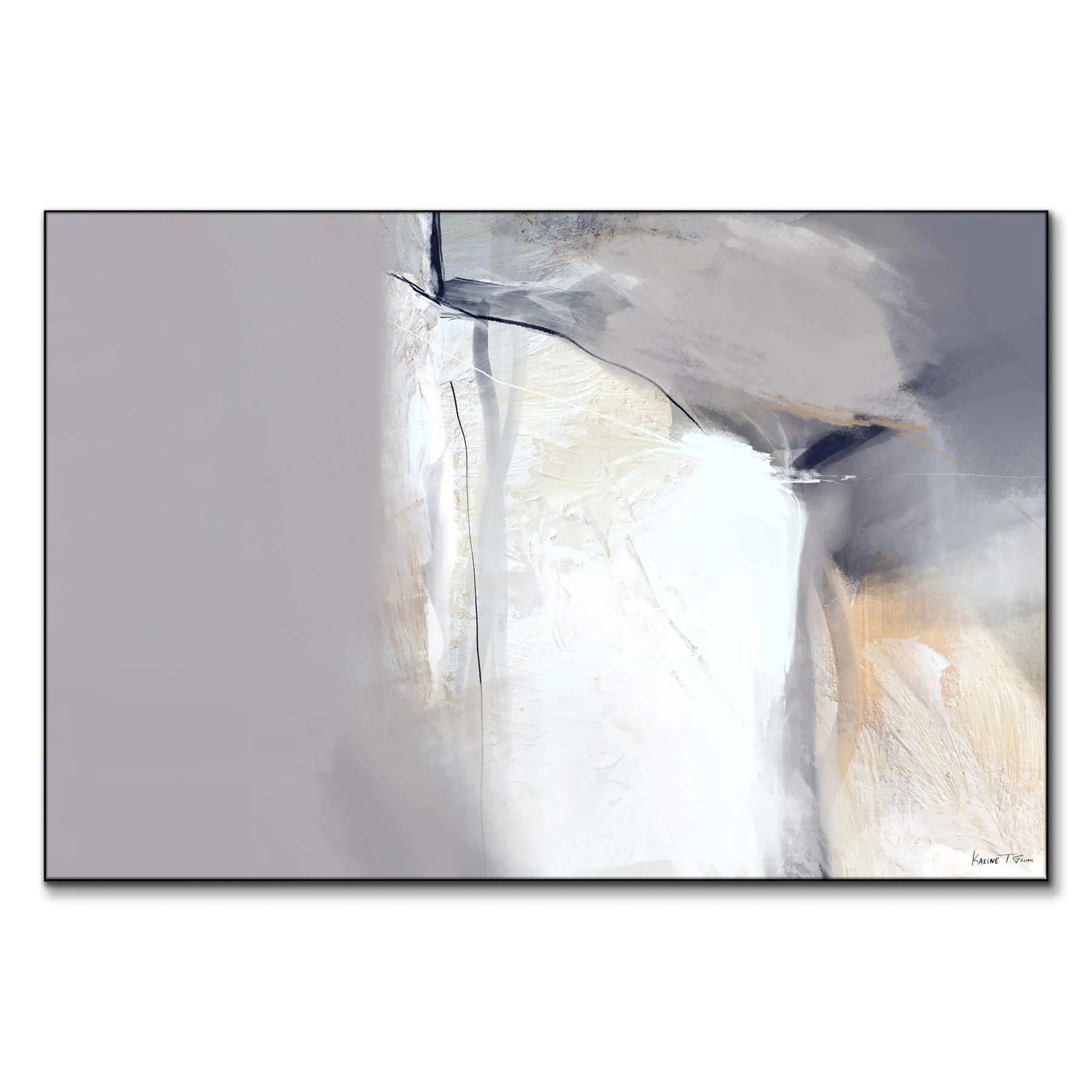 Settled No. 8 Abstract Wall Art - Grey image