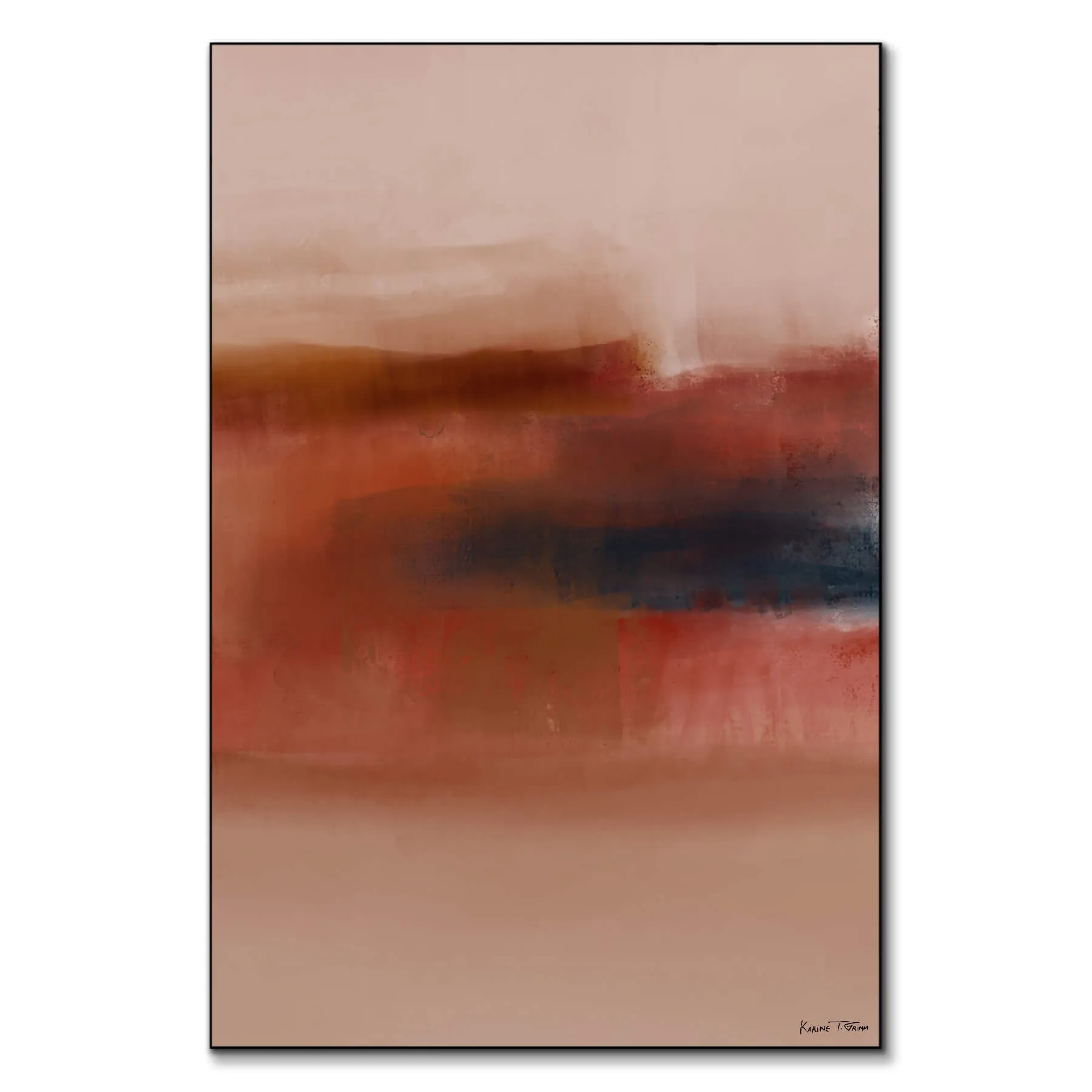 Those Days Are Over Abstract Wall Art - Warm image