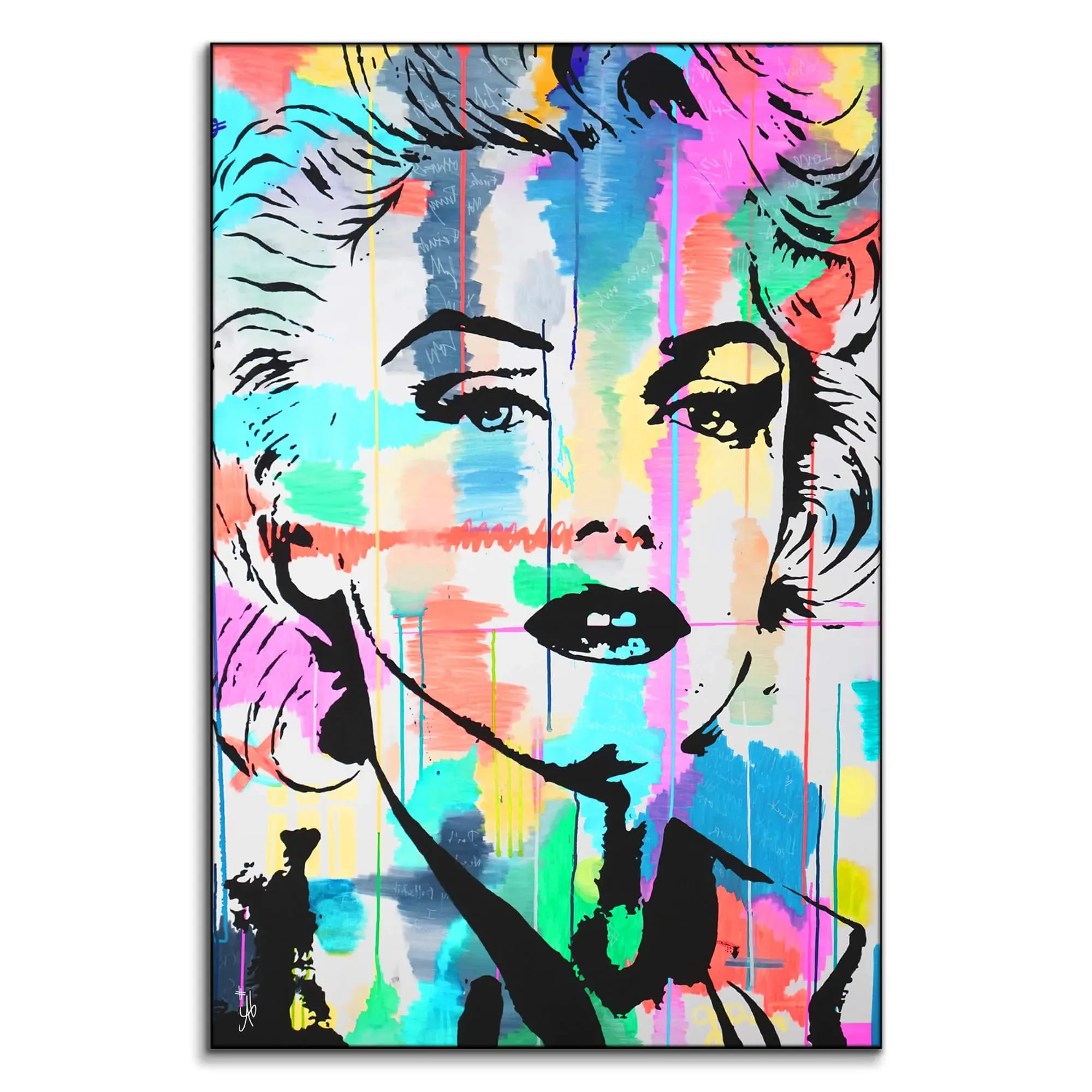 Marilyn Monroe In Color Wall Art - Vibrant image